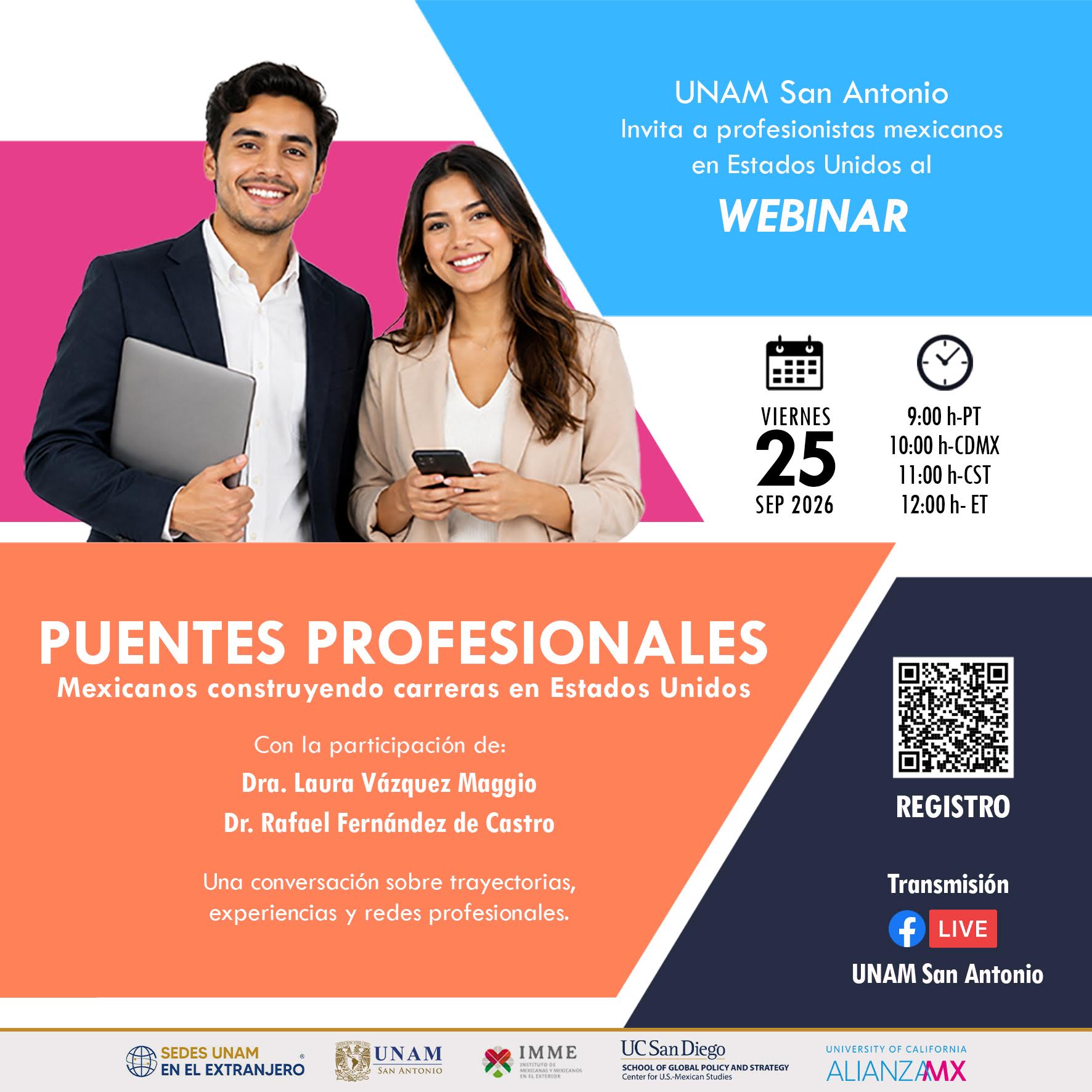 Webinar “Puentes Profesionales: Mexicanos construyendo carreras en Estados Unidos”